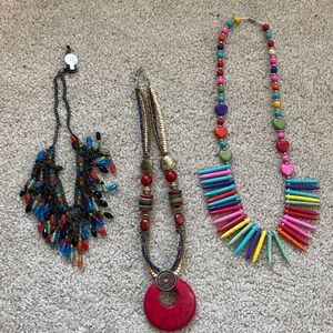 Colorful Beaded Necklace Set